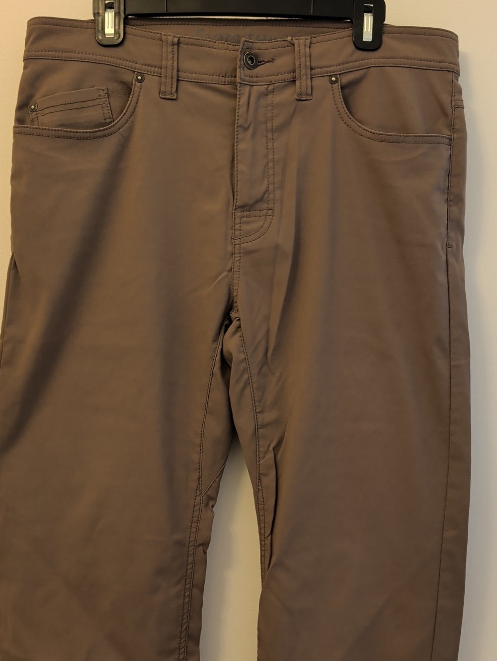 Prana Men's Chino Pants in Taupe Brown Size 34w/32L